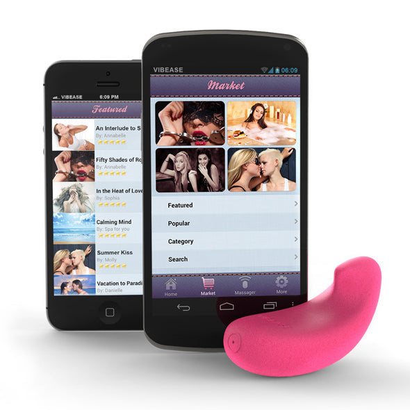 iPhone- & Android-vibrator, rosa version Vibease 68694