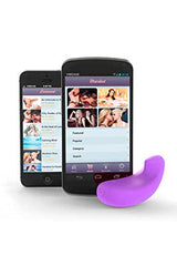 iPhone- & Android-vibrator, mörklila version Vibease 1021