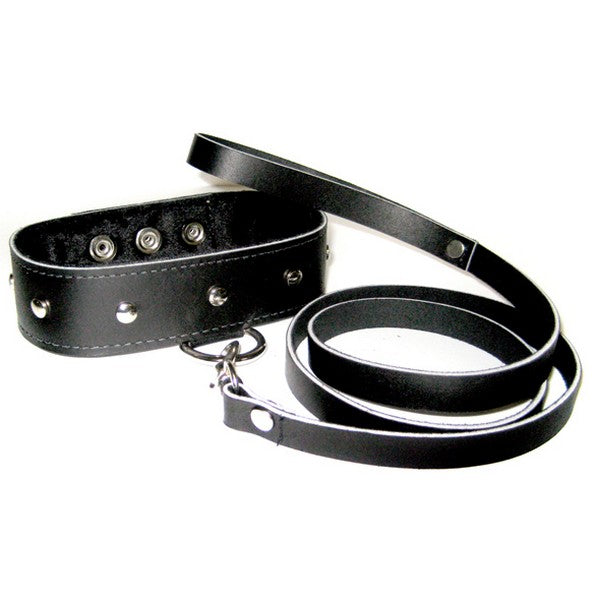 Läderhalsband- & Koppel - set Sportsheets SS432-02