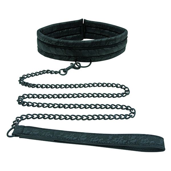 Midnight Halsband och koppel i spets Sportsheets SS520-03