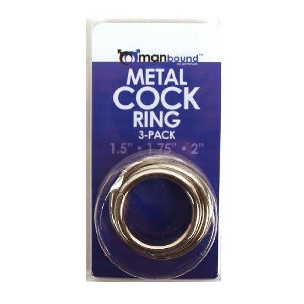 Metallpenisring (3 St) Manbound SS950-18