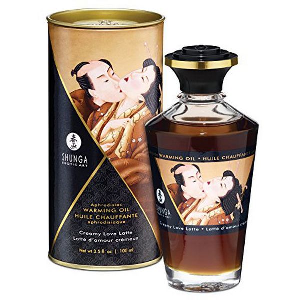 Olja med värmande verkan – creamy latte (100 ml) Shunga 22149
