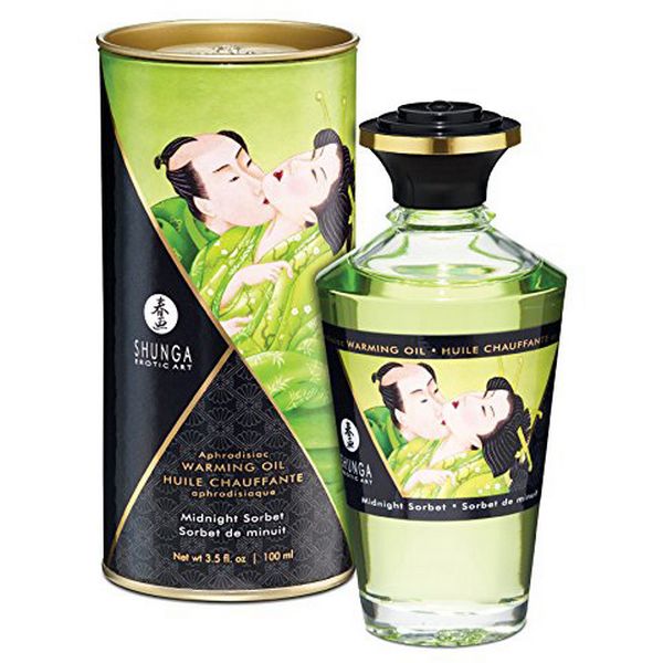 Olja med värmande verkan – midnattssorbet (100 ml) Shunga 22163