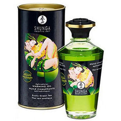 Olja med värmande verkan – grönt te (100 ml) Shunga 23115