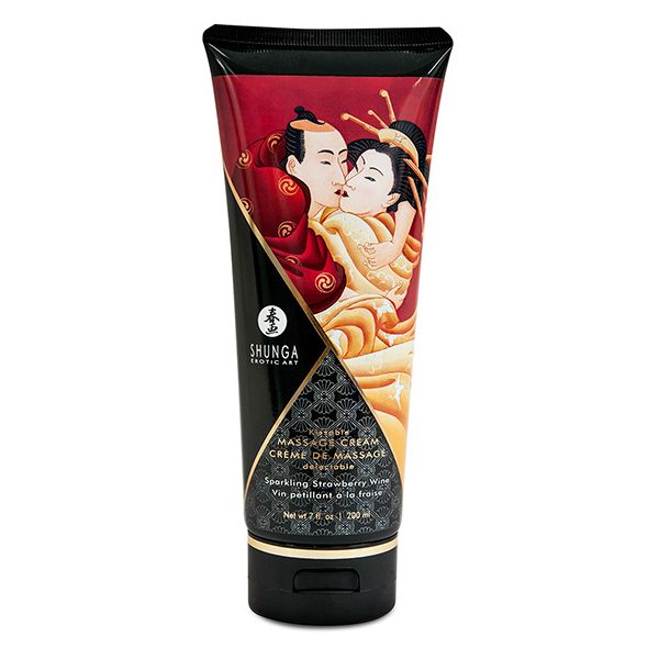 Massagegel Jordgubb 200 ml Shunga SH4108