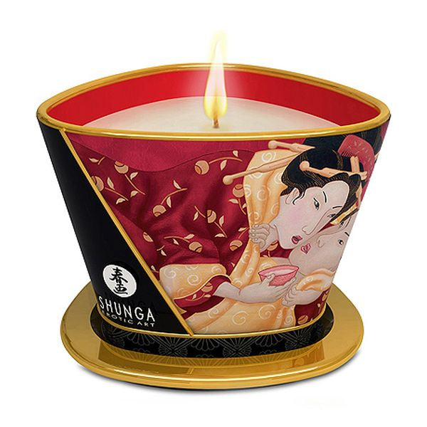 Massageljus med jordgubbsarom 170 ml 170 ml Shunga 45087