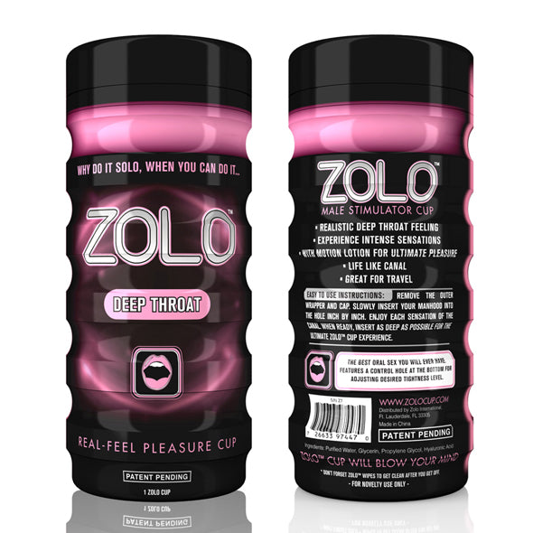 Masturberingsmugg Deep Throat Zolo ZOLODT