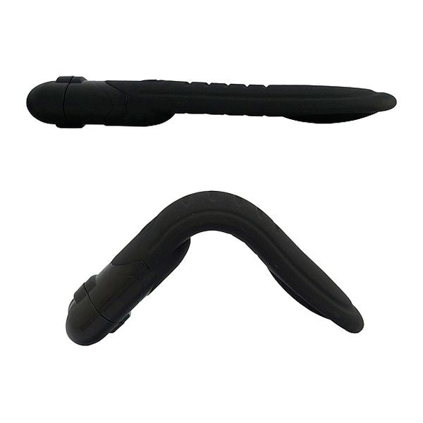 Böjbar 5-i-1 vibrator Slaphappy PLUS, svart Slaphappy 47360