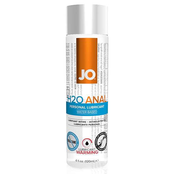 Analt glidmedel H2O, värmande 120 ml System Jo 40110