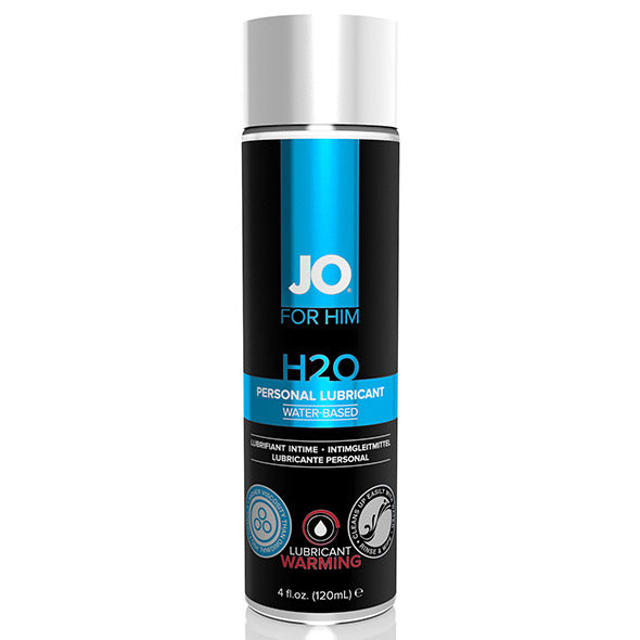 Glidmedel H2O för män, värmande 120 ml System Jo 40379
