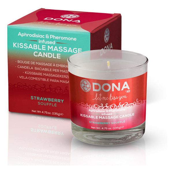 Kyssbar Massageolja Jordgubbssoufflé 225 ml Dona 5680