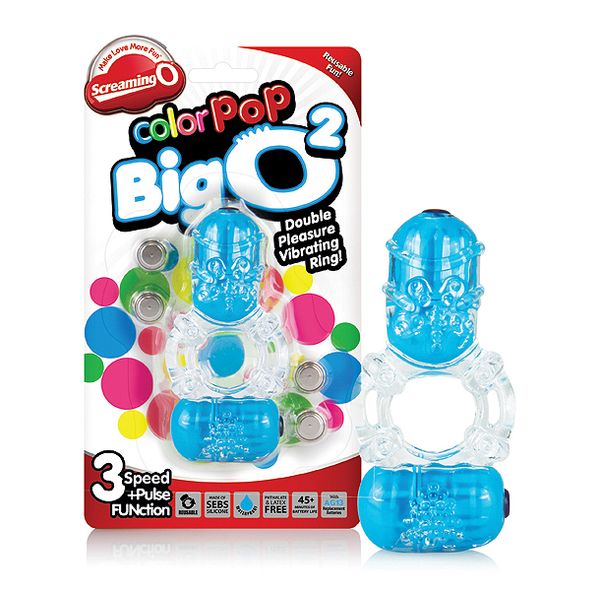 Ringvibrator Color Pop Big O2, blå The Screaming O SCCPBO2