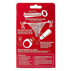 Vibratortrosa med fjärrkontroll Panty Vibe, röd The Screaming O SCPNTY-R-110