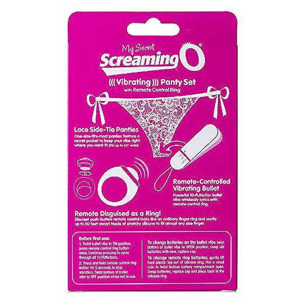 Vibratortrosa med fjärrkontroll Panty Vibe, rosa The Screaming O SCPNTY-PK-110