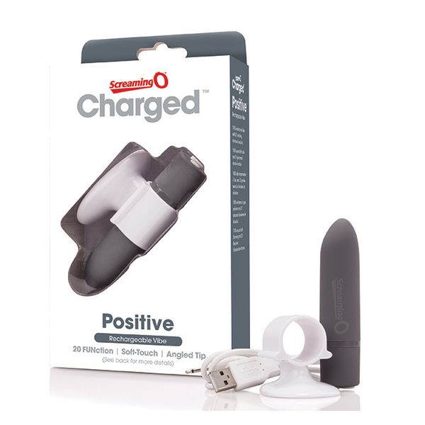 Charged Positive Vibrator Grå The Screaming O SCPVG