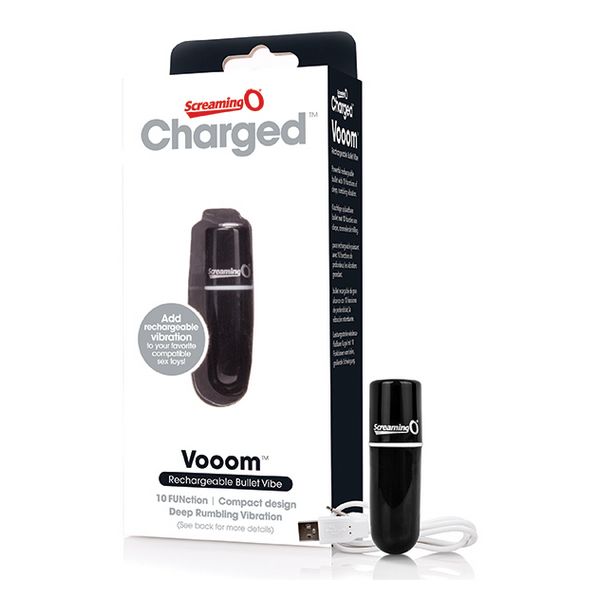 Charged Vooom Klitorisvibrator Svart The Screaming O 12419