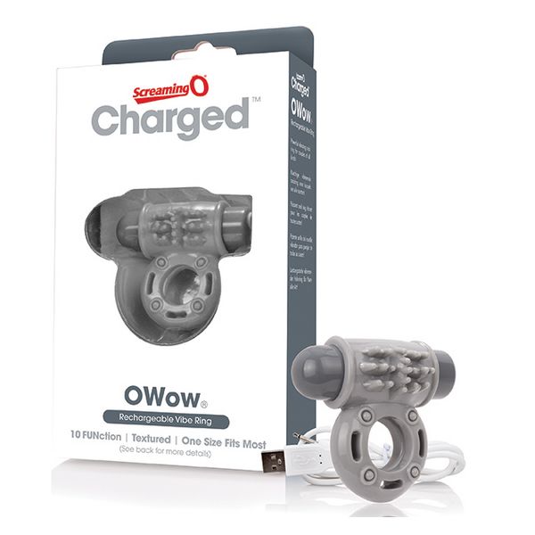 Charged OWow Penisring Grå The Screaming O 12440