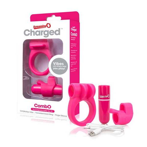 Uppladdningsbart CombO Kit #1, rosa The Screaming O 12679