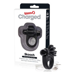 Uppladdningsbar ringvibrator Skooch Ring, blå The Screaming O 12723