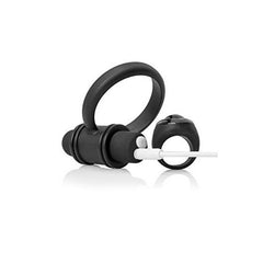 Uppladdningsbart fjärrstyrt kit Bullet and Ring for Him, svart The Screaming O 12860