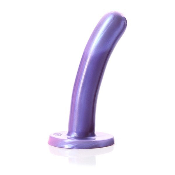 Medelstor silkesdildo, mörklila Tantus ETD1144