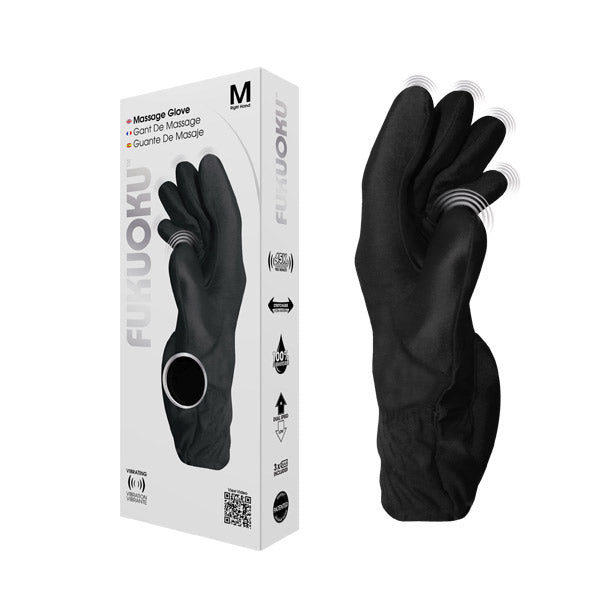 Massage Glove Left M Svart Fukuoku 910-L