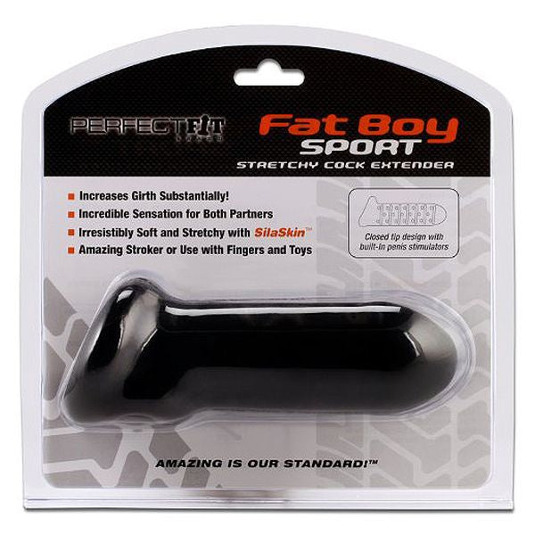 Penisförlängnare Fat Boy Sport, svart Perfect Fit 726220