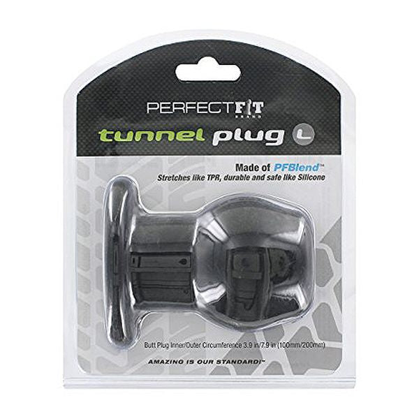 Stor anusplugg Tunnel, svart Perfect Fit 726291