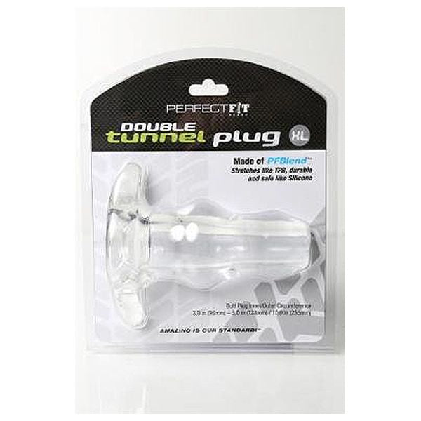Extra stor dubbel anuspropp Double Tunnel, blank Perfect Fit 726320