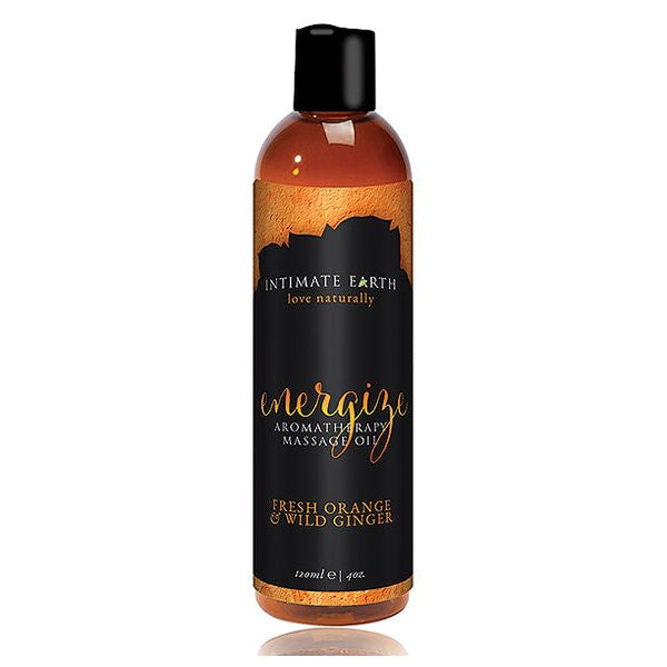 Massageolja Energize 120 ml Intimate Earth INT010
