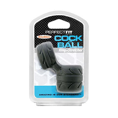 Black Silaskin Ring for Penis and Testicles Perfect Fit CR-12B