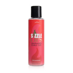 Sizzle Lips Jordgubb Uppvärmande Ätbart Gel 125 ml Sensuva 7303