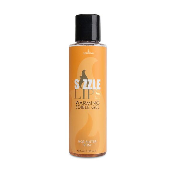 Sizzle Lips Butter Rum Uppvärmande Ätbart Gel 125 ml Sensuva 7327