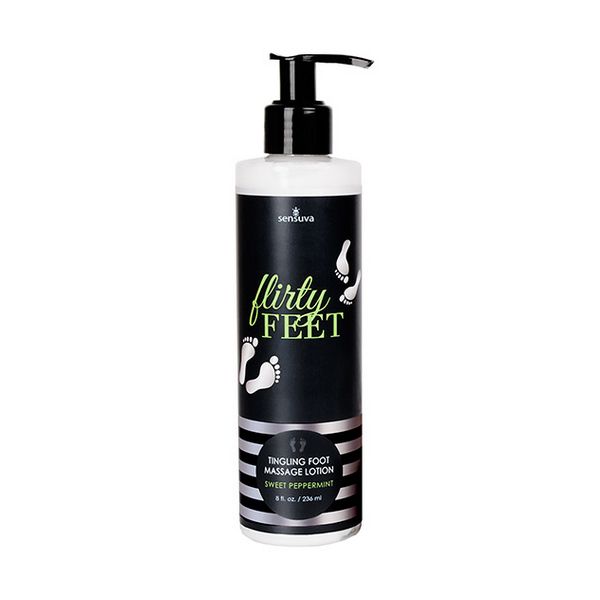 Flirty Feet Söt Pepparmint Kittlande Fotmassage Lotion 236 ml Sensuva 7617
