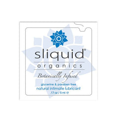 Glidgelskudde Organics Natural 5 ml Sliquid 722