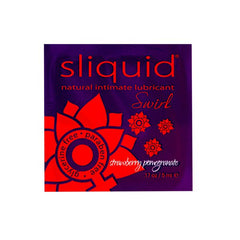 Glidmedelskudde Naturals Swirl med jordgubbs- & granatäppelsmak 5 ml Sliquid 883