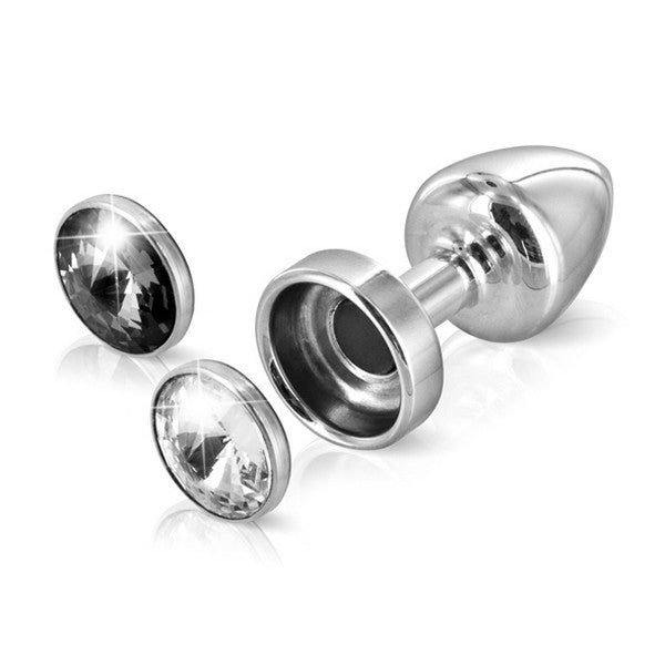 Anni Analplugg Magnet Transparent & Svart 25 mm Diogol 72332