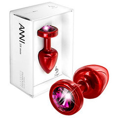 Anni Analplugg Rund Röd & Rosa 25 mm Diogol 72608