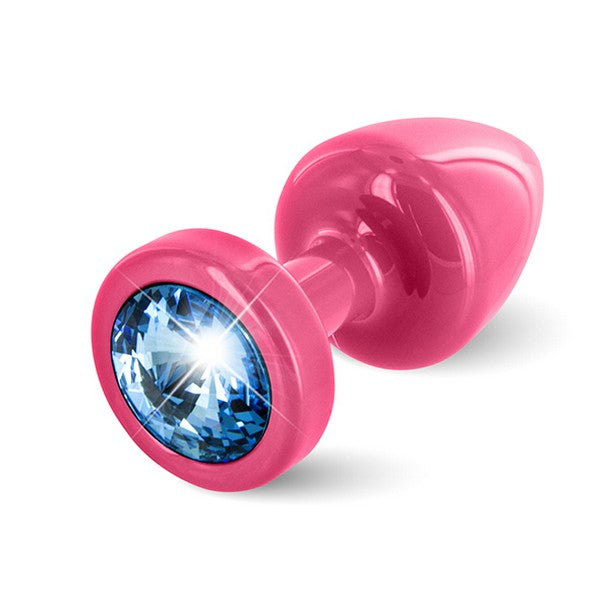 Anni Analplugg Rund Rosa & Blå 25 mm Diogol 72677