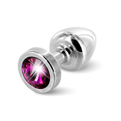 Anni Analplugg Rund Silver & Rosa 25 mm Diogol 72691