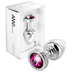 Anni Analplugg Rund Silver & Rosa 25 mm Diogol 72691