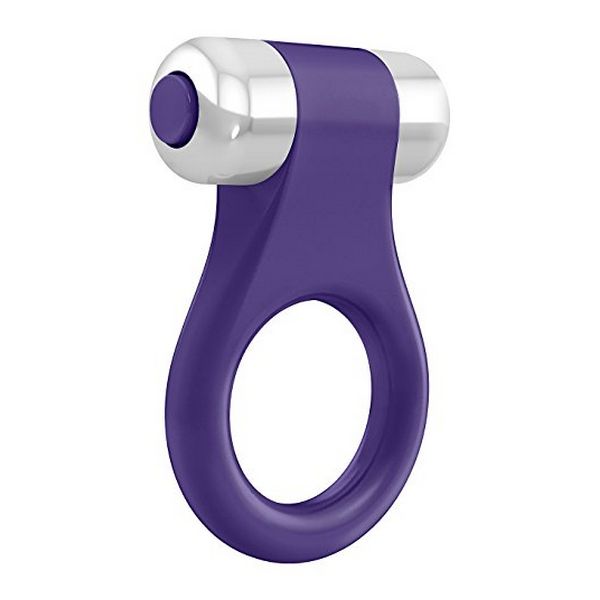 B1 Vibrerande Penisring Lila Krom OVO 98966