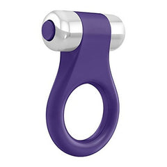 B1 Vibrerande Penisring Lila Krom OVO 98966