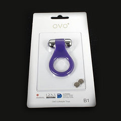 B1 Vibrerande Penisring Lila Krom OVO 98966
