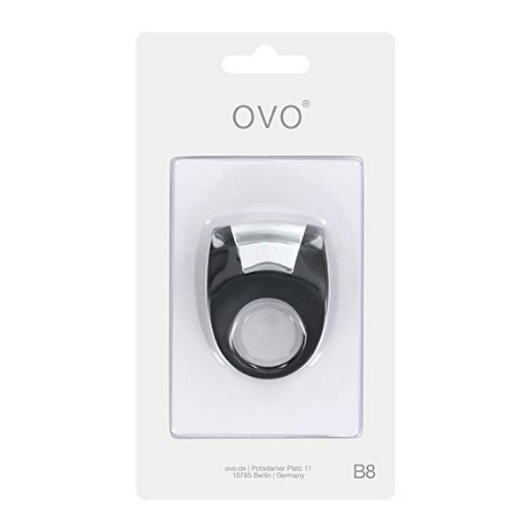 B8 Vibrerande Penisring Svart OVO 99178
