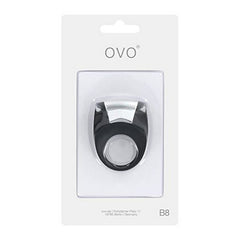 B8 Vibrerande Penisring Svart OVO 99178