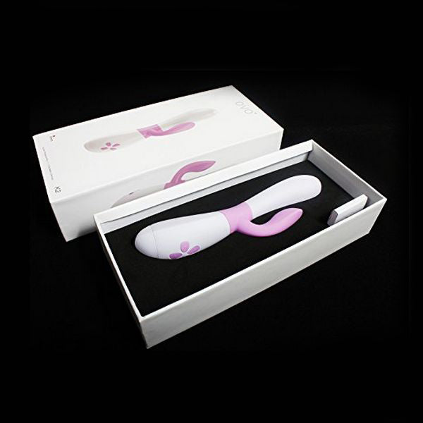 K2 Kaninvibrator Rosa Vit OVO 99673