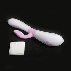 K2 Kaninvibrator Rosa Vit OVO 99673