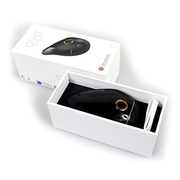 T2 Lay On Vibrator Svart Guld OVO 99840