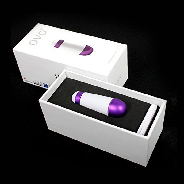 W2 Klitorisvibrator Vit Metallic Violett OVO 99925